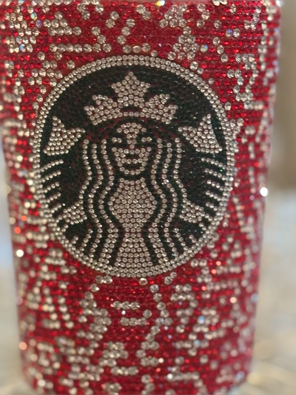 Ideal Gift !Rhinestone Crystal Embellished Temperature Check Tumblr in Beaute